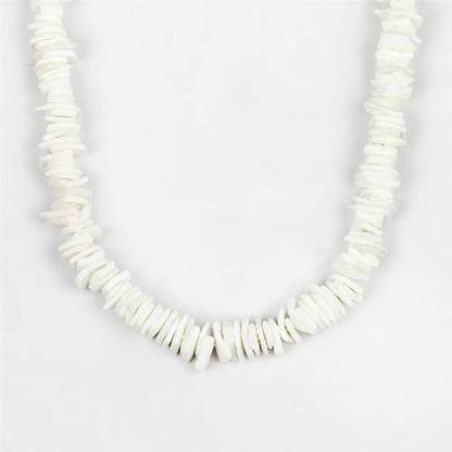 Hawaii Puka White Shell Necklace