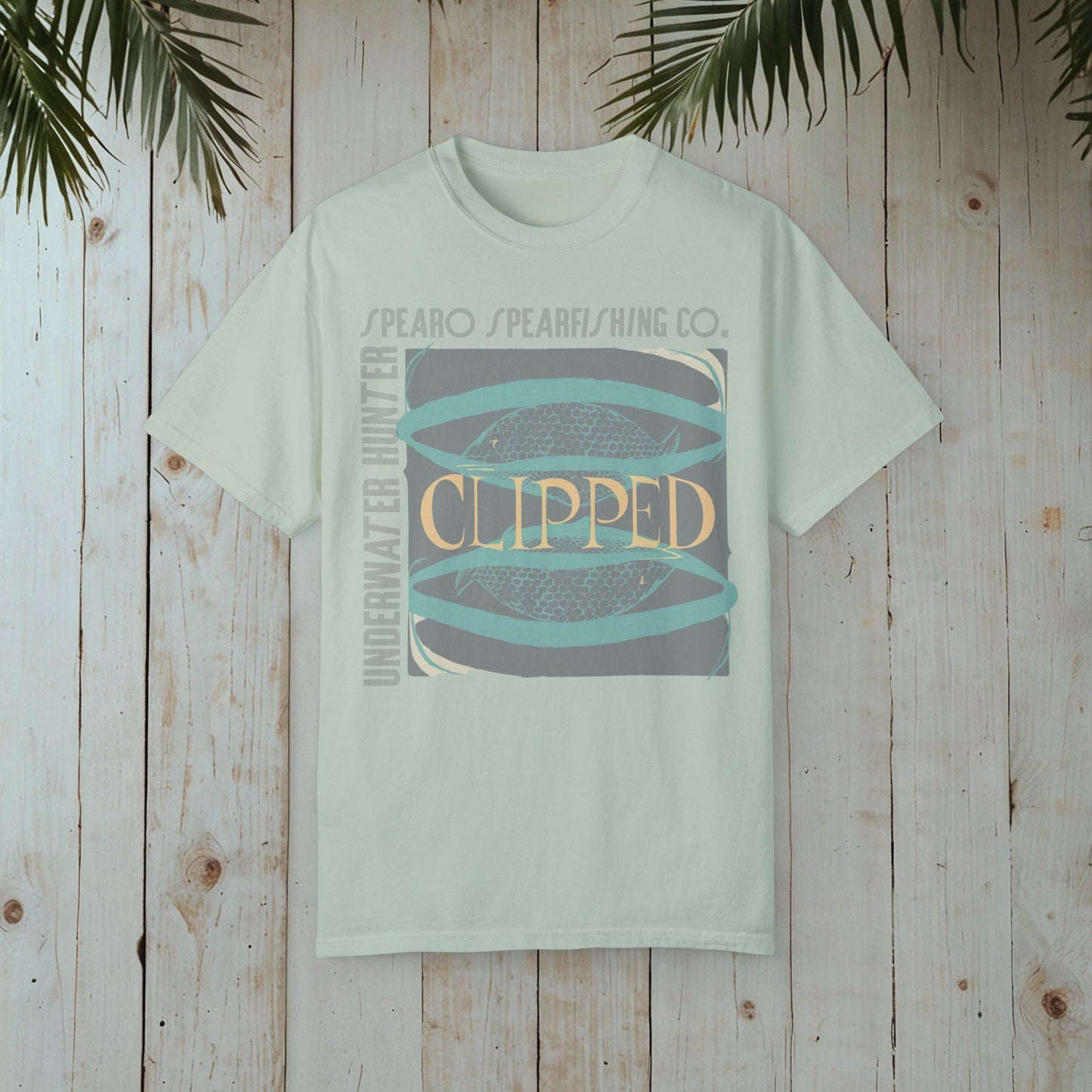 CLIPPED UNDERWATER GARMENT-DYED TEE