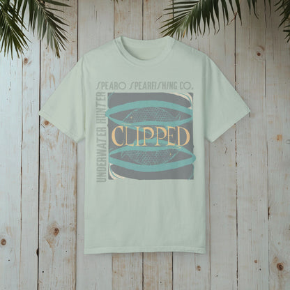 CLIPPED UNDERWATER GARMENT-DYED TEE