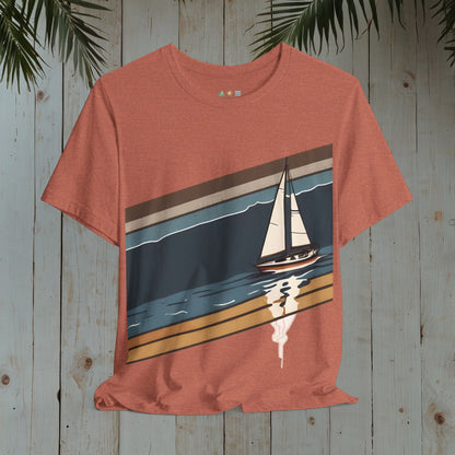 SAILBOAT RETRO NAUTICAL COLLECTION CLASSIC TEE