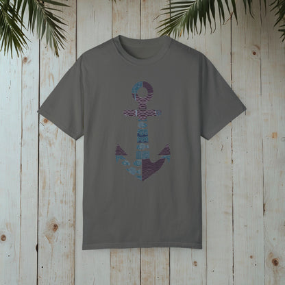 Anchored Retro Fish GARMENT-DYED TEE