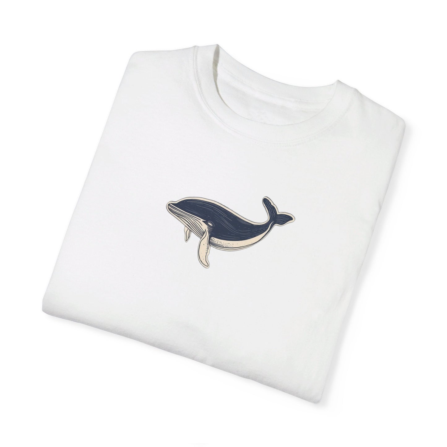 WHALE RETRO OCEAN GARMENT-DYED TEE