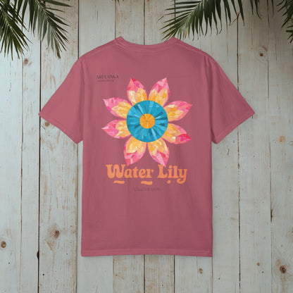 WATERLILY OCEANIC LIBRARY RETRO GARMENT-DYED TEE