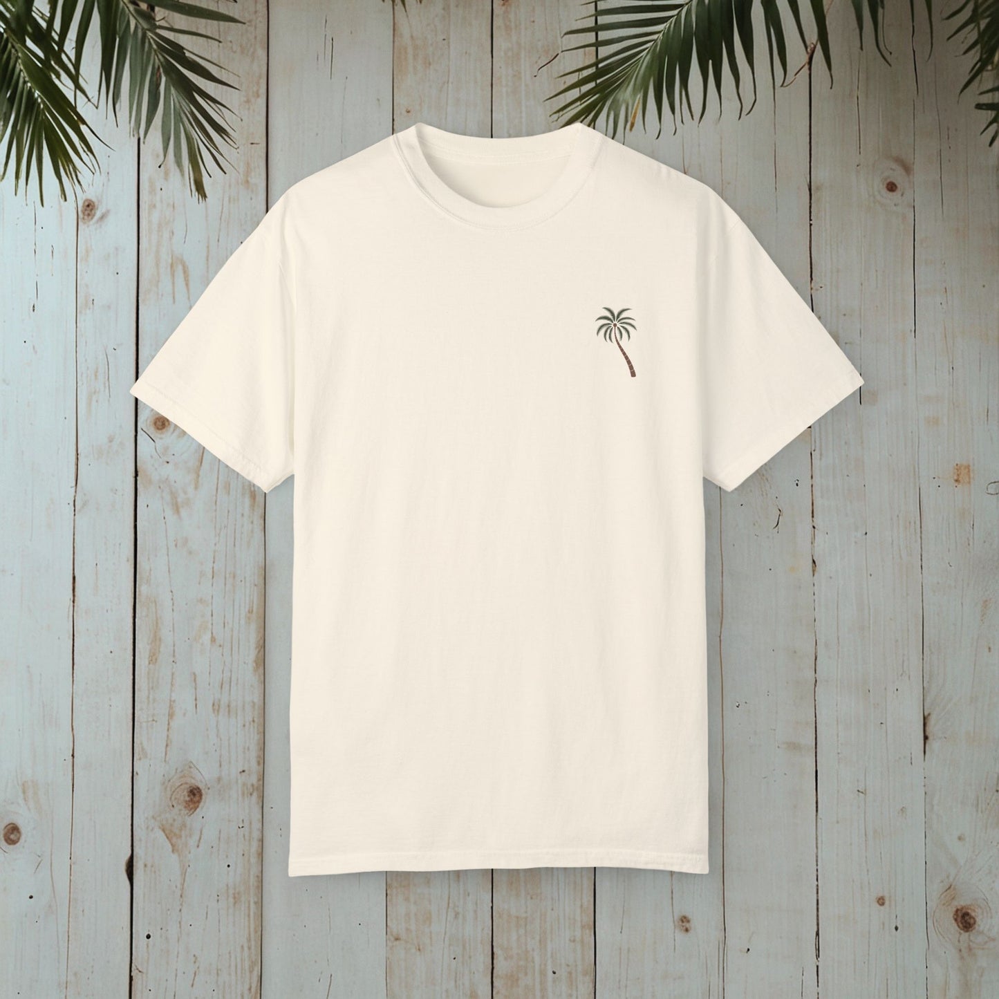 PALM TREE GARMENT-DYED TEE