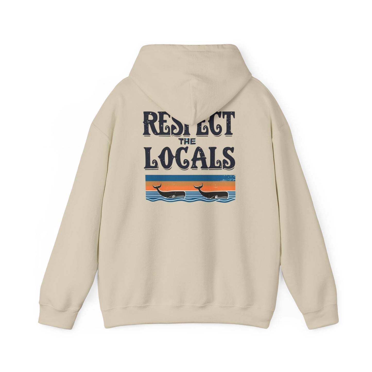 RESPECT THE LOCALS WHALES Heavy Blend™ Hooded Sweatshirt