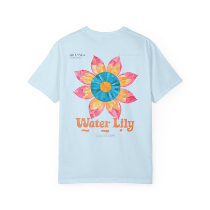 WATERLILY OCEANIC LIBRARY RETRO GARMENT-DYED TEE