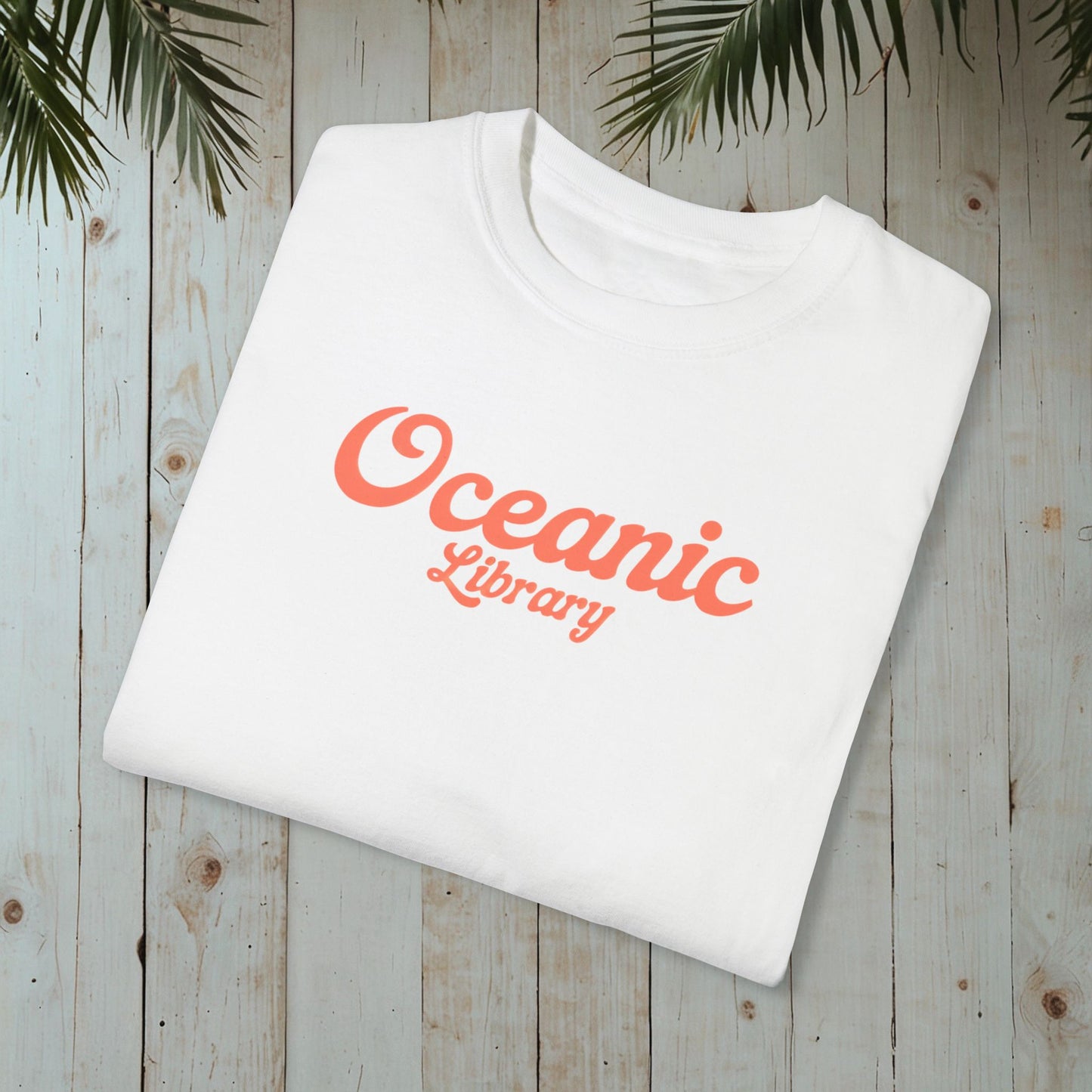 OCEANIC LIBRARY RETRO SUNSET GARMENT-DYED TEE