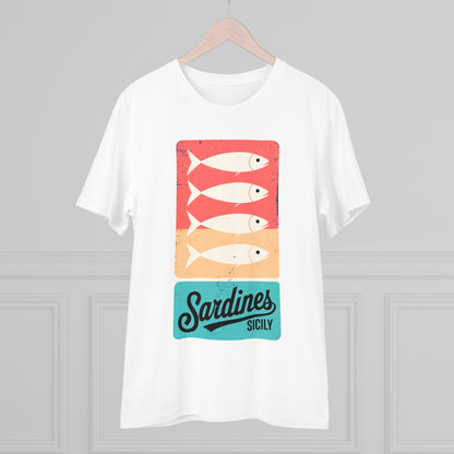 Sardines Sicily Retro Organic T-shirt