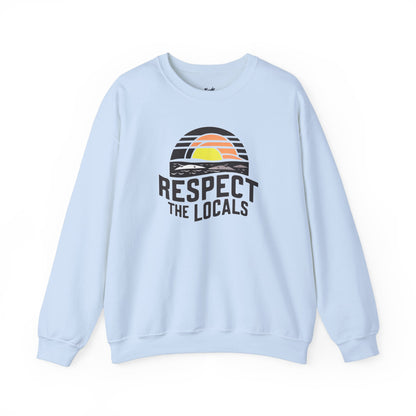 RESPECT THE LOCALS WOODBLOCK Heavy Blend™ Crewneck Sweatshirt