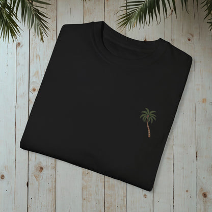 PALM TREE GARMENT-DYED TEE