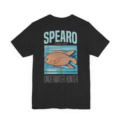 SPEARO UW HUNTER FISH WOODBLOCK CLASSIC TEE