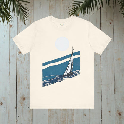 SAILBOAT RETRO NOSTALGIA NAUTICAL COLLECTION CLASSIC TEE