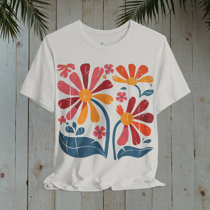 FLOWERS WOODBLOCK CLASSIC TEE