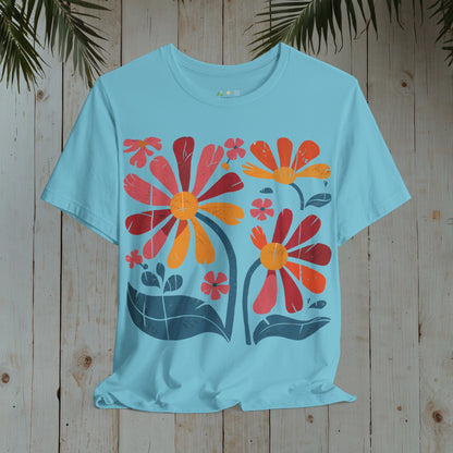 FLOWERS WOODBLOCK CLASSIC TEE