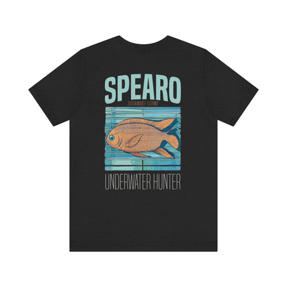 SPEARO UW HUNTER FISH WOODBLOCK CLASSIC TEE