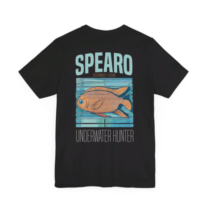 SPEARO UW HUNTER FISH WOODBLOCK CLASSIC TEE