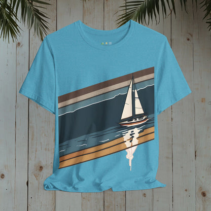 SAILBOAT RETRO NAUTICAL COLLECTION CLASSIC TEE