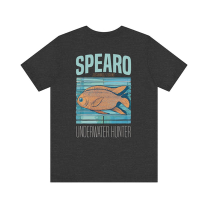 SPEARO UW HUNTER FISH WOODBLOCK CLASSIC TEE