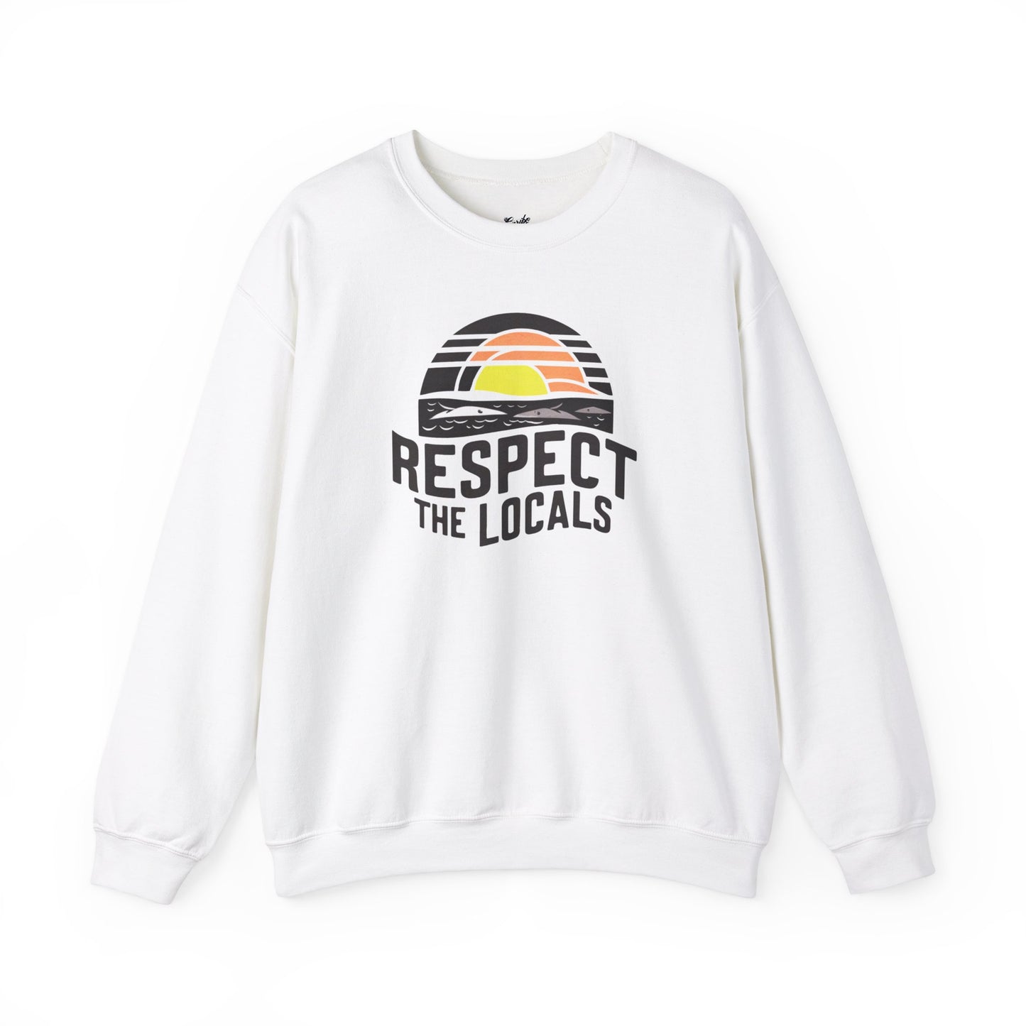 RESPECT THE LOCALS WOODBLOCK Heavy Blend™ Crewneck Sweatshirt