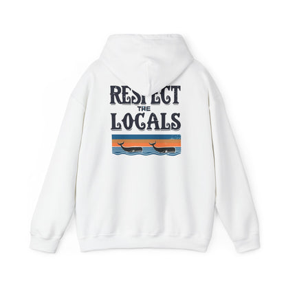 RESPECT THE LOCALS WHALES Heavy Blend™ Hooded Sweatshirt