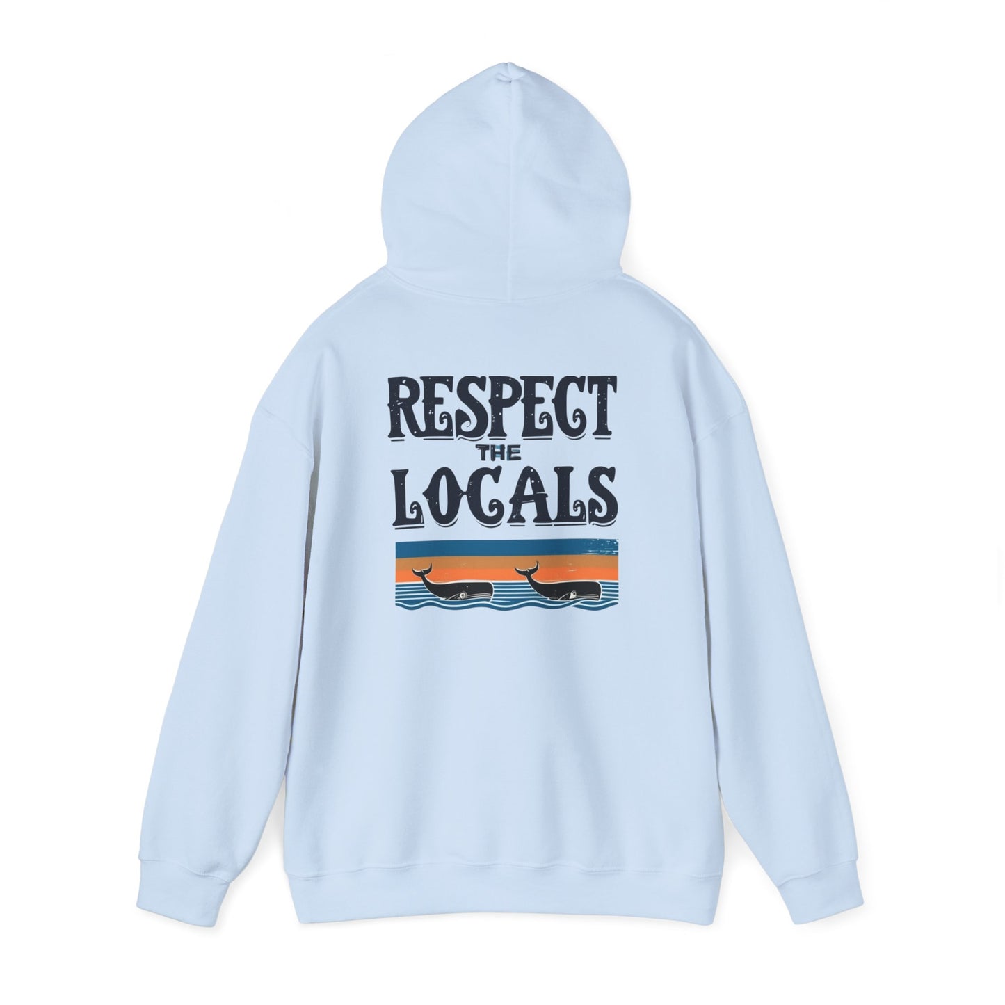 RESPECT THE LOCALS WHALES Heavy Blend™ Hooded Sweatshirt