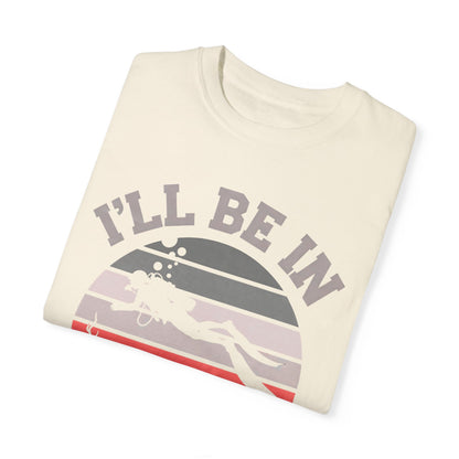 I’LL BE IN MY OFFICE RETRO DIVING GARMENT-DYED TEE