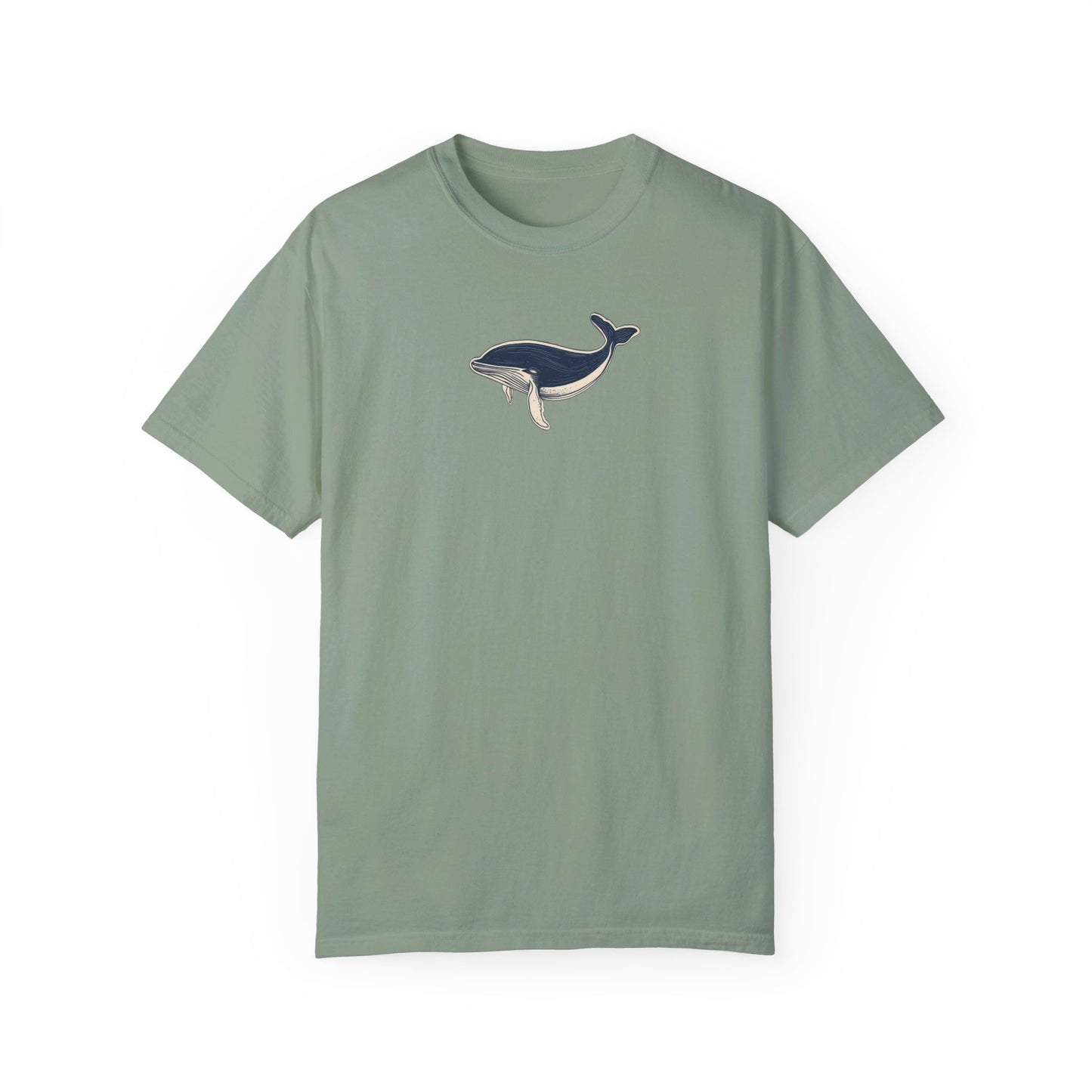 WHALE RETRO OCEAN GARMENT-DYED TEE