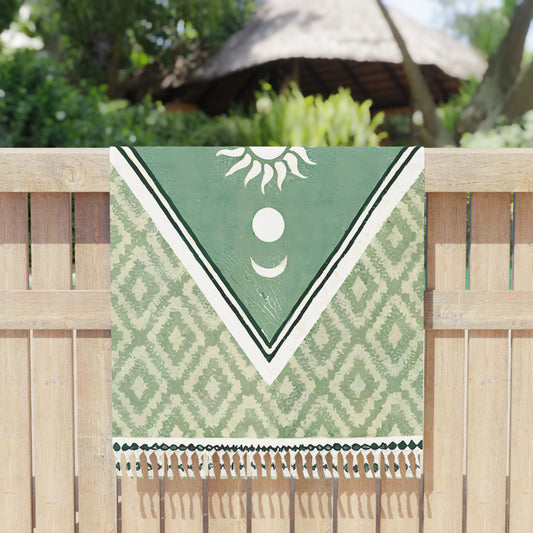 Boho Beach Cloth Retro Sun Moon Cycle