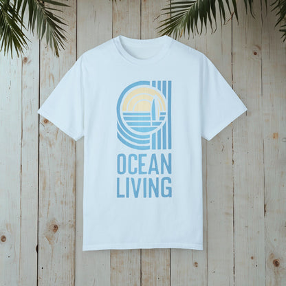 OCEAN LIVING RETRO GARMENT-DYED TEE