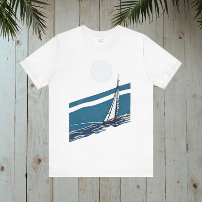 SAILBOAT RETRO NOSTALGIA NAUTICAL COLLECTION CLASSIC TEE