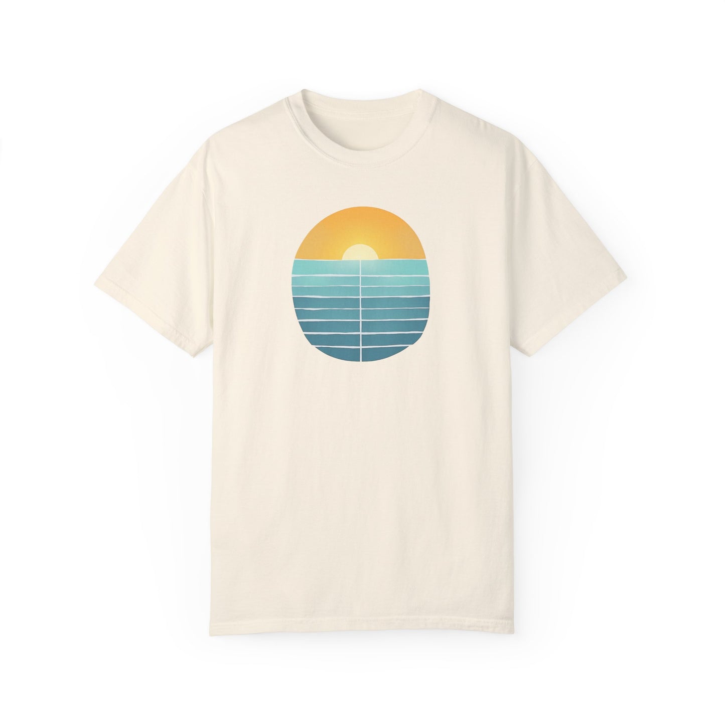 RETRO SUNSET OCEAN GARMENT-DYED TEE