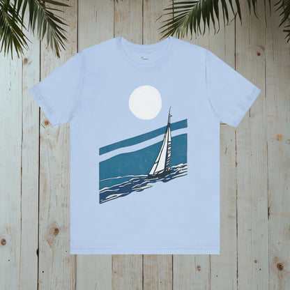 SAILBOAT RETRO NOSTALGIA NAUTICAL COLLECTION CLASSIC TEE