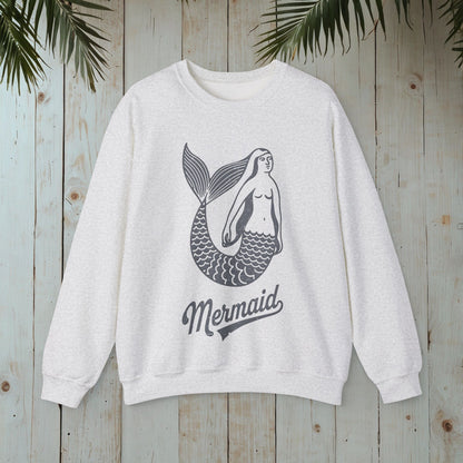 Mermaid Retro Heavy Blend™ Crewneck Sweatshirt