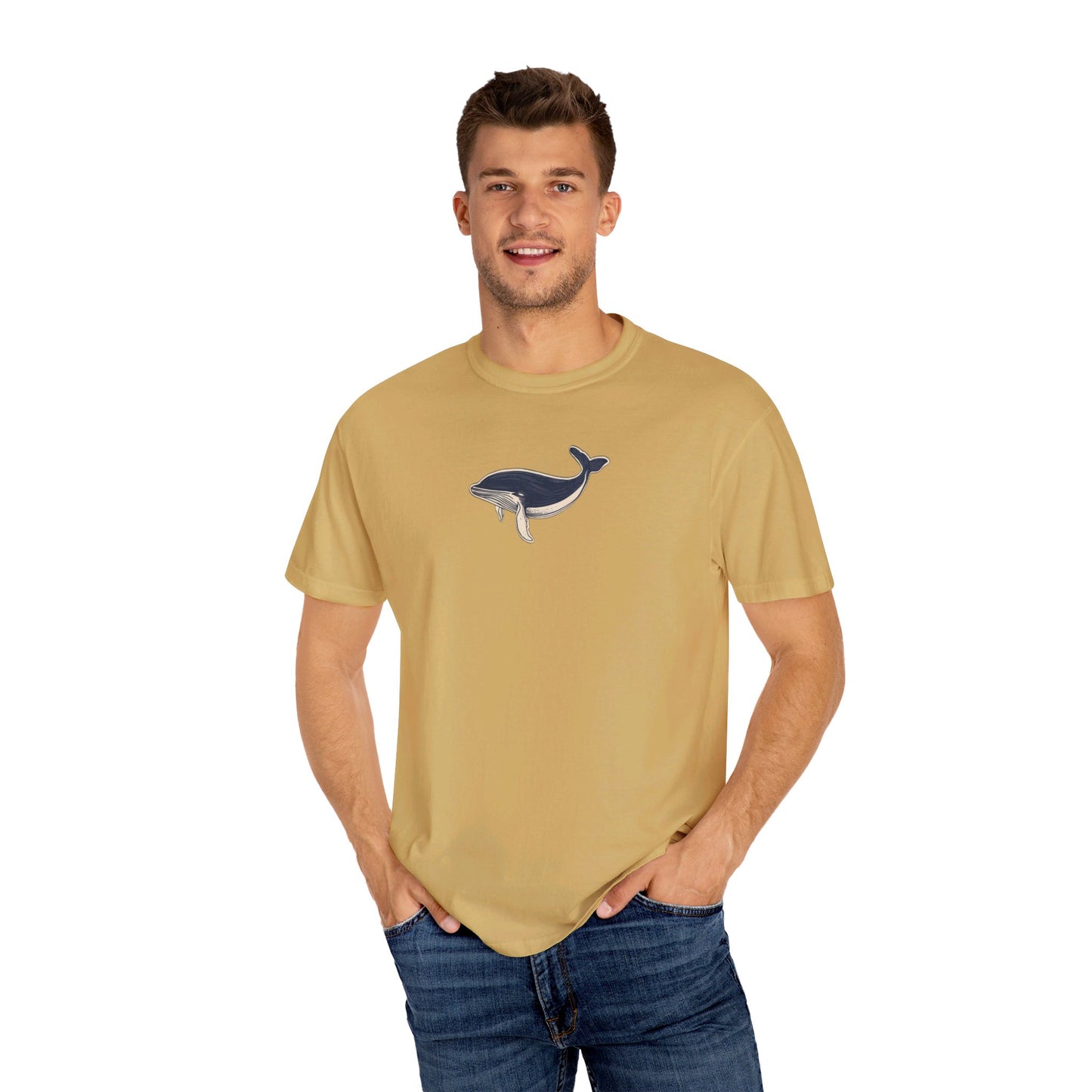 WHALE RETRO OCEAN GARMENT-DYED TEE