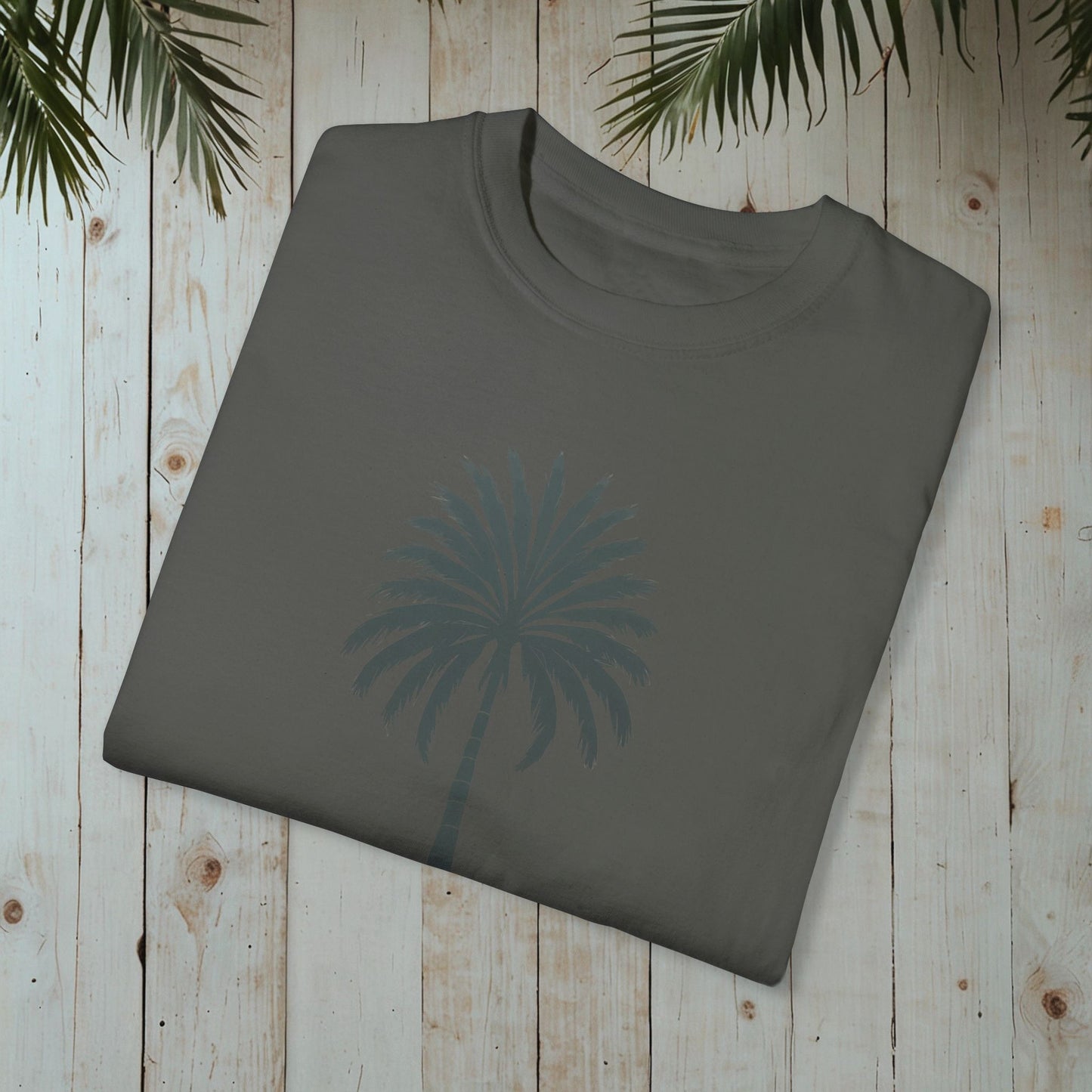 RETRO PALMTREE GARMENT-DYED TEE