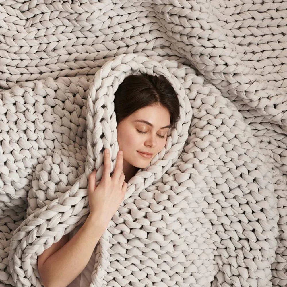 Cozy Weighted Blanket (White)