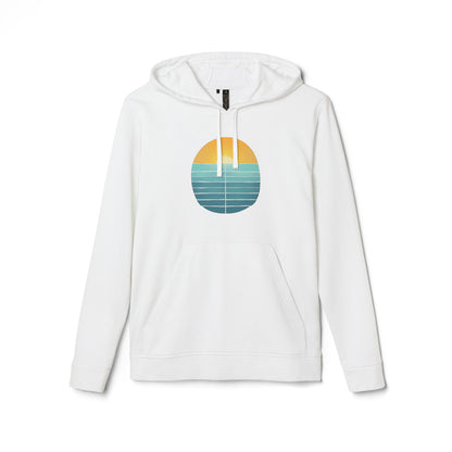 RETRO SUNSET OCEAN adidas® Unisex Fleece Hoodie