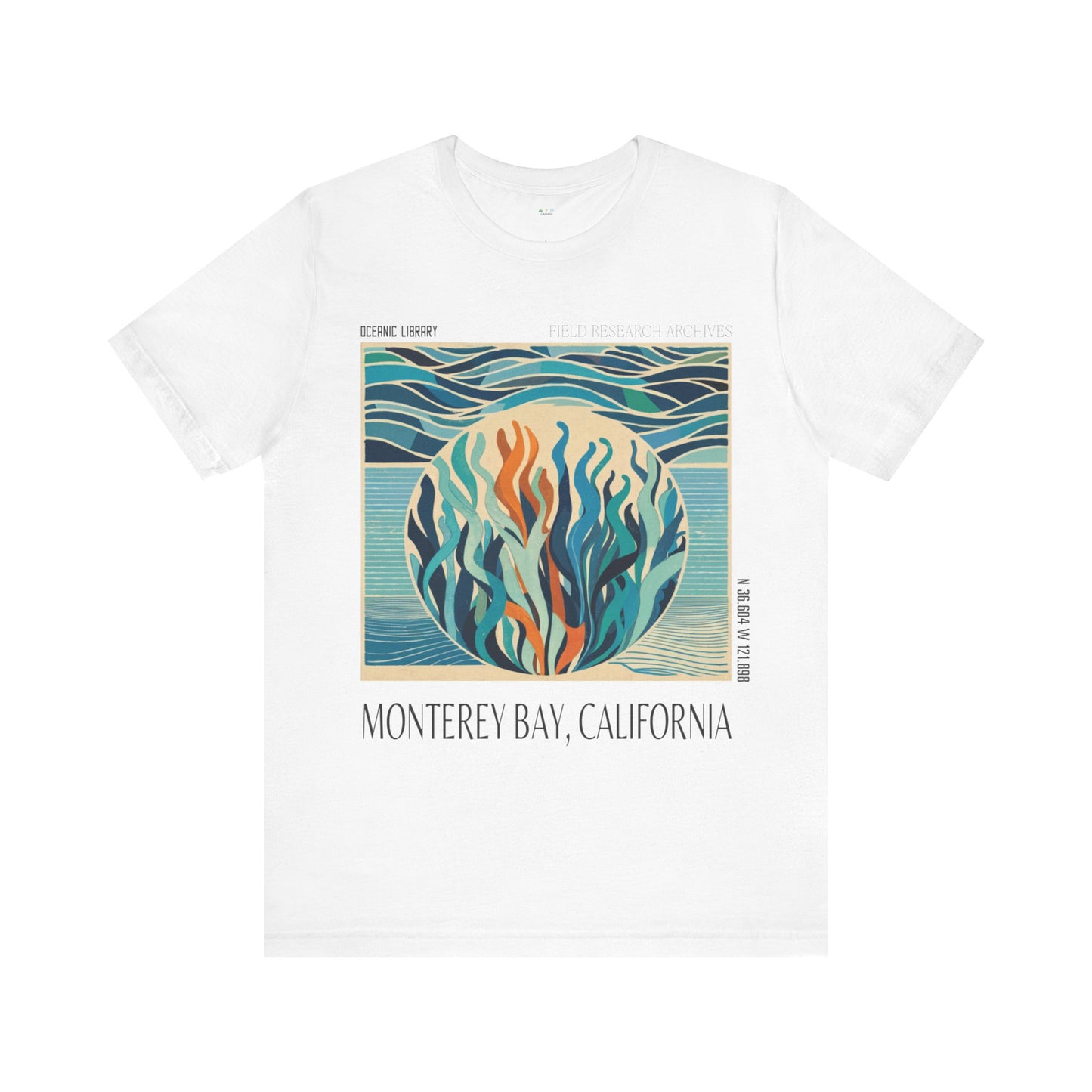 Oceanic Library Kelp Monterey Bay RETRO OCEAN CLASSIC TEE