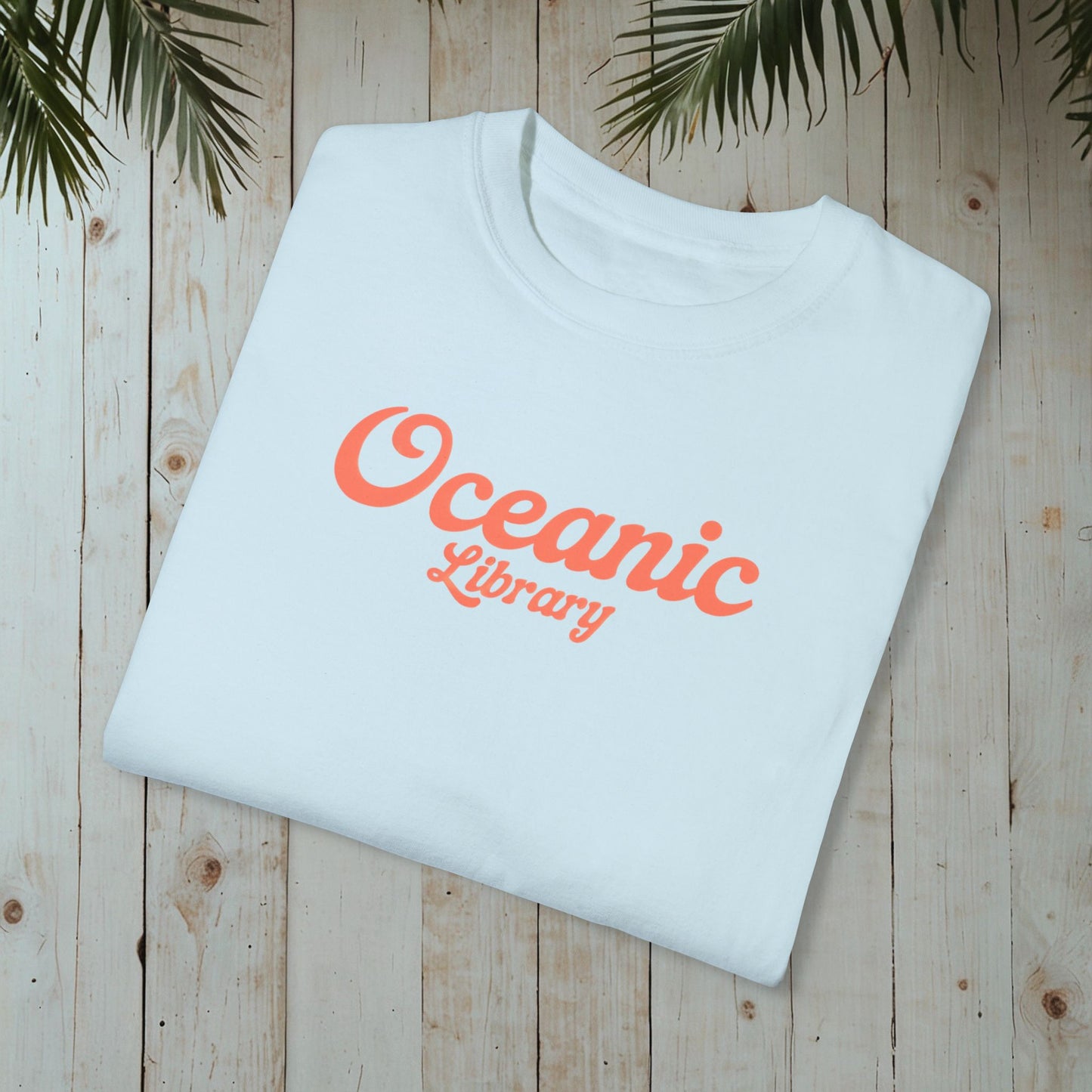 OCEANIC LIBRARY RETRO SUNSET GARMENT-DYED TEE