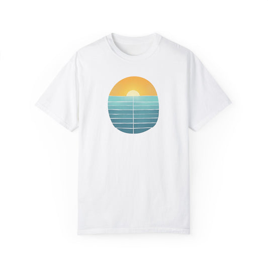 RETRO SUNSET OCEAN GARMENT-DYED TEE