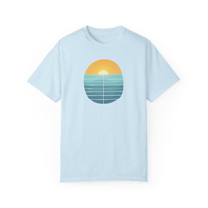 RETRO SUNSET OCEAN GARMENT-DYED TEE