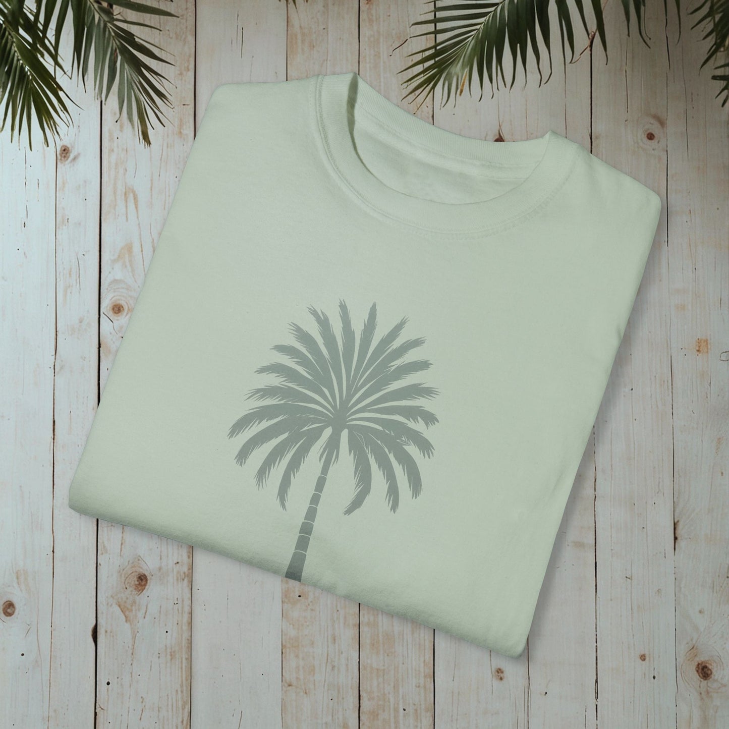 RETRO PALMTREE GARMENT-DYED TEE