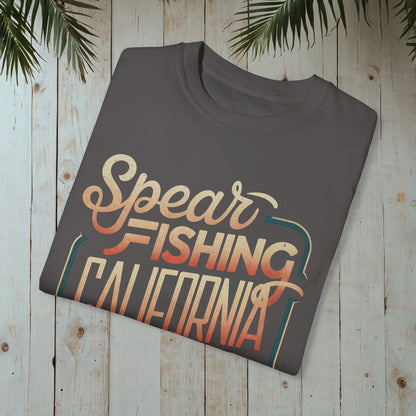 SPEARFISHING CALIFORNIA RETRO WAVE GARMENT-DYED TEE