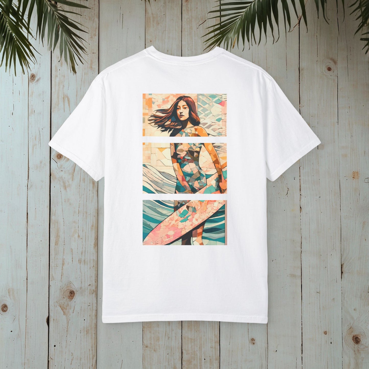 OCEAN LIVING MOSAIC SURFER GARMENT-DYED TEE