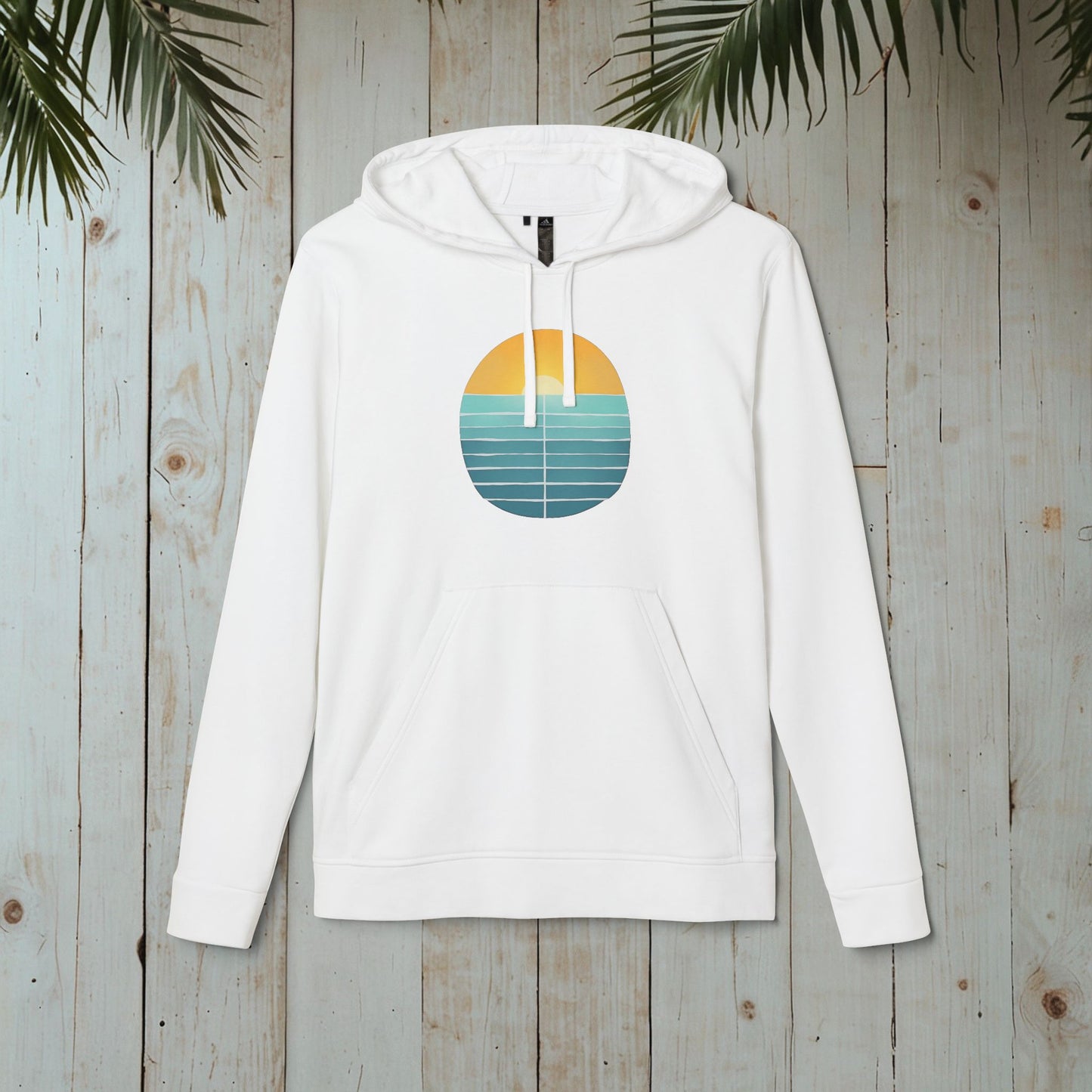 RETRO SUNSET OCEAN adidas® Unisex Fleece Hoodie