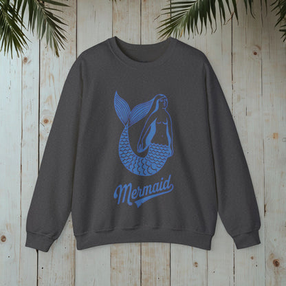 Mermaid Retro Heavy Blend™ Crewneck Sweatshirt