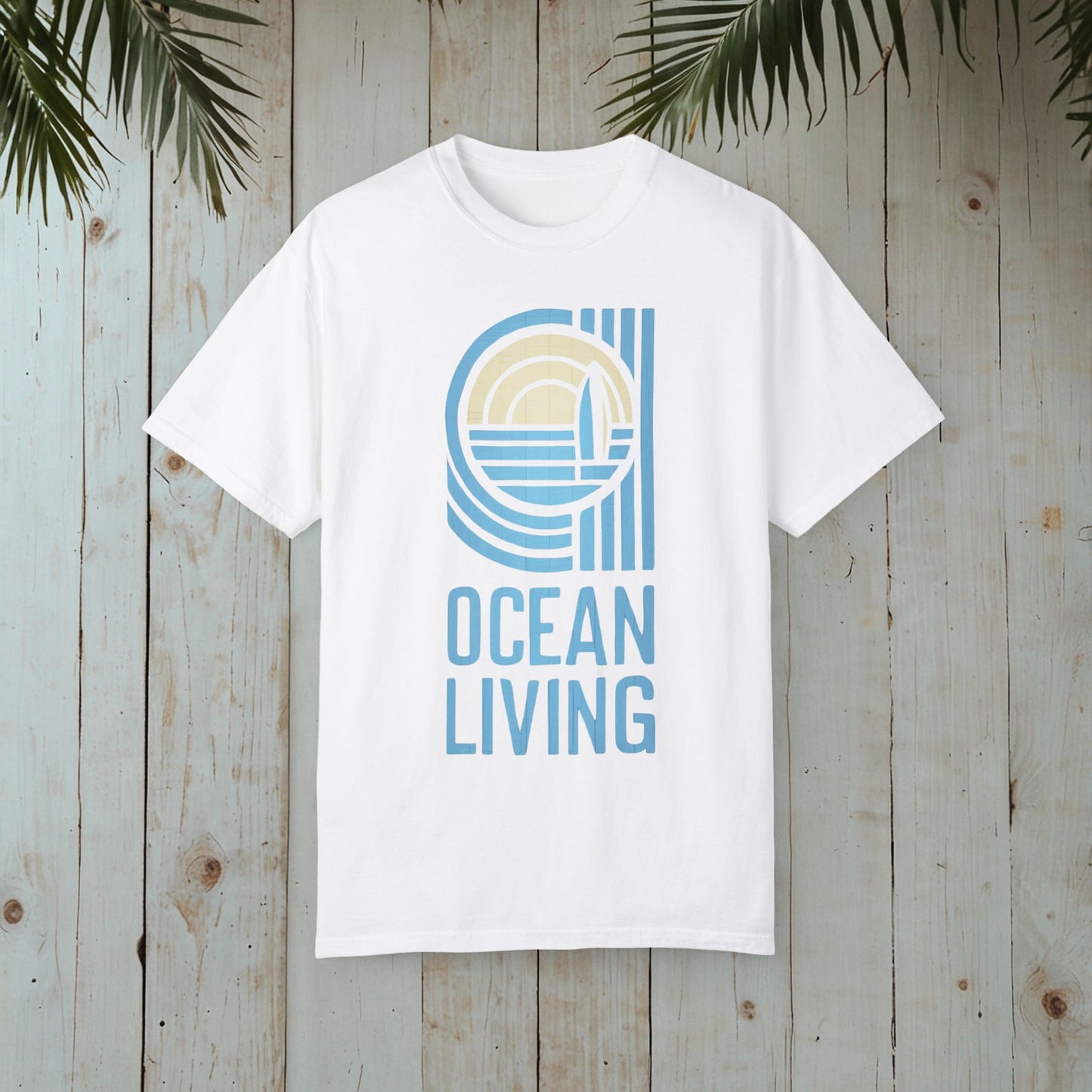 OCEAN LIVING RETRO GARMENT-DYED TEE