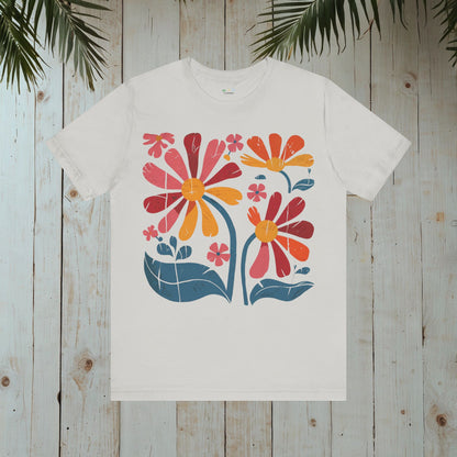 FLOWERS WOODBLOCK CLASSIC TEE