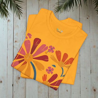 FLOWERS WOODBLOCK CLASSIC TEE