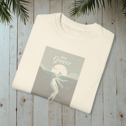 DIVING GREECE RETRO GARMENT-DYED TEE